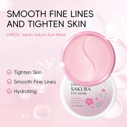 24pcs Sakura Skin Care Set Eye & Lip Masks Serum