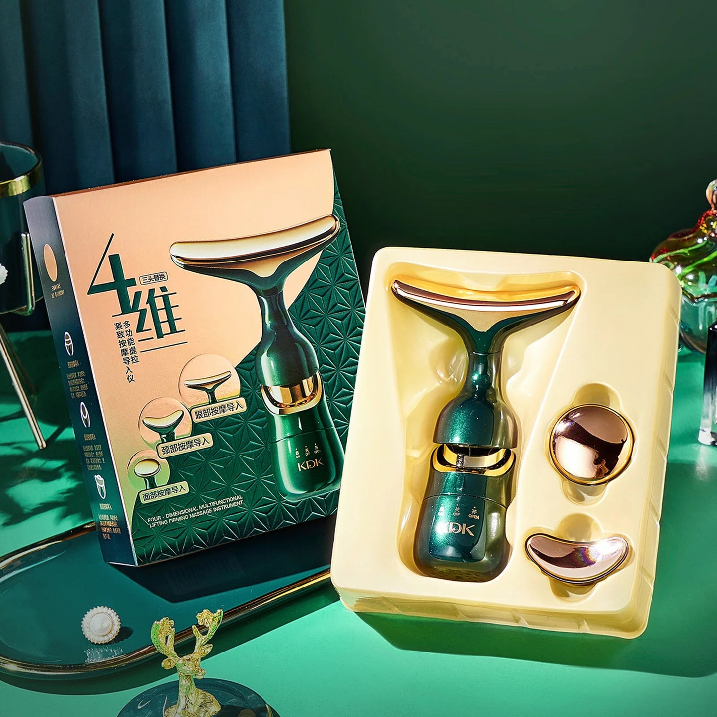 3 Heads Skin Care Facial Firming Massager