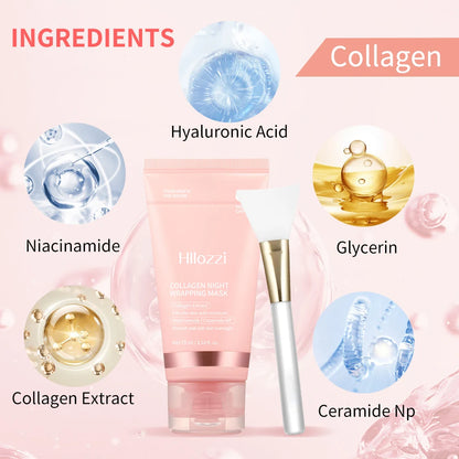 Collagen Overnight Wrap Mask with Jelly Brush