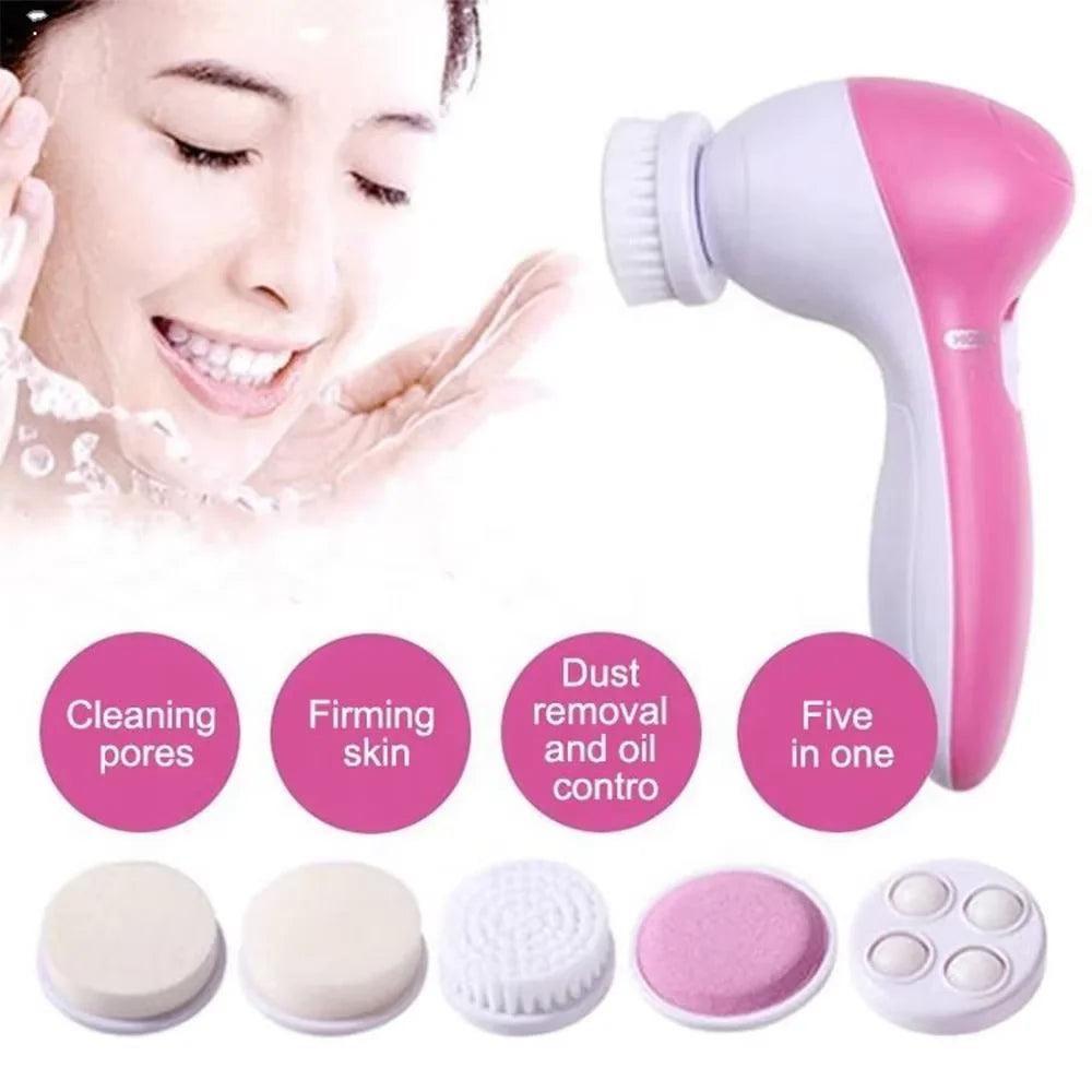 Electric 5 IN 1 Electric Facial Cleaner Brush