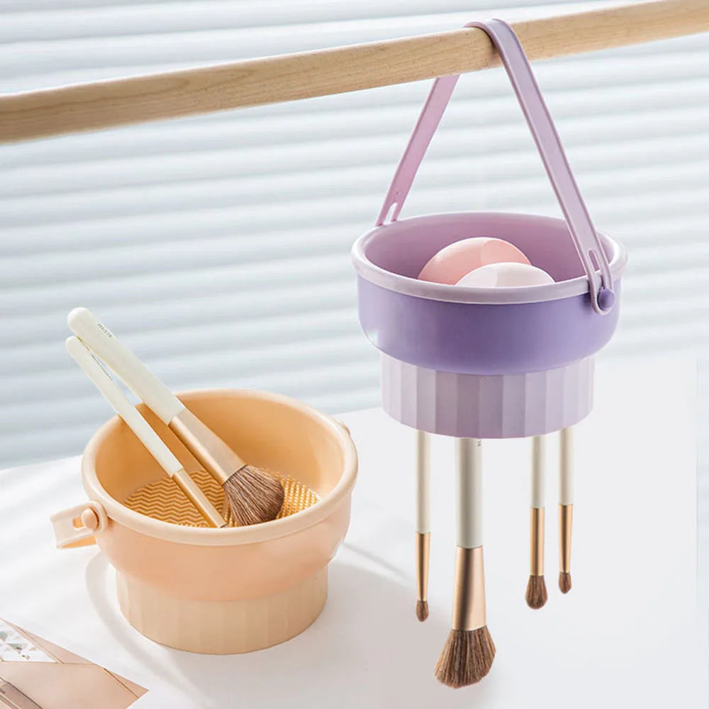 1PCS Silicone Washing Bowl Makeup Brush Cleaning