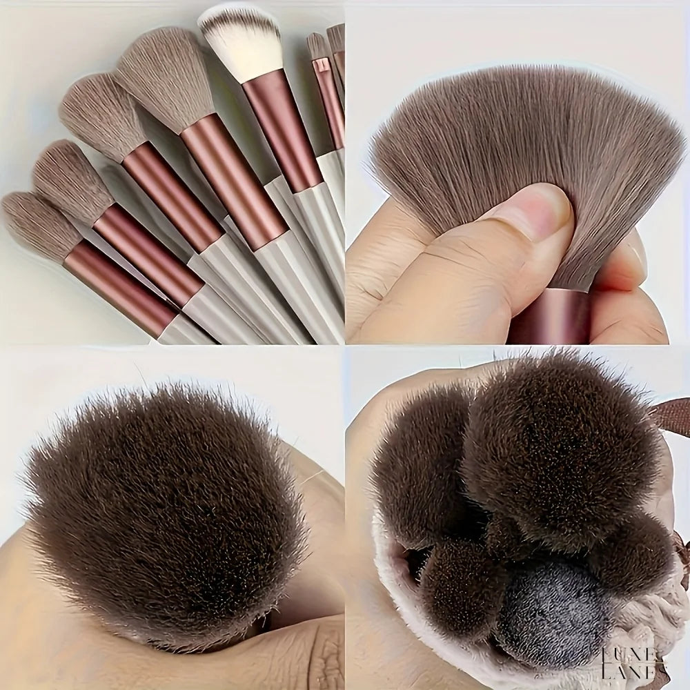 Makeup brush set, 13 pieces