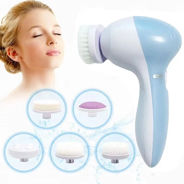 Electric 5 IN 1 Electric Facial Cleaner Brush