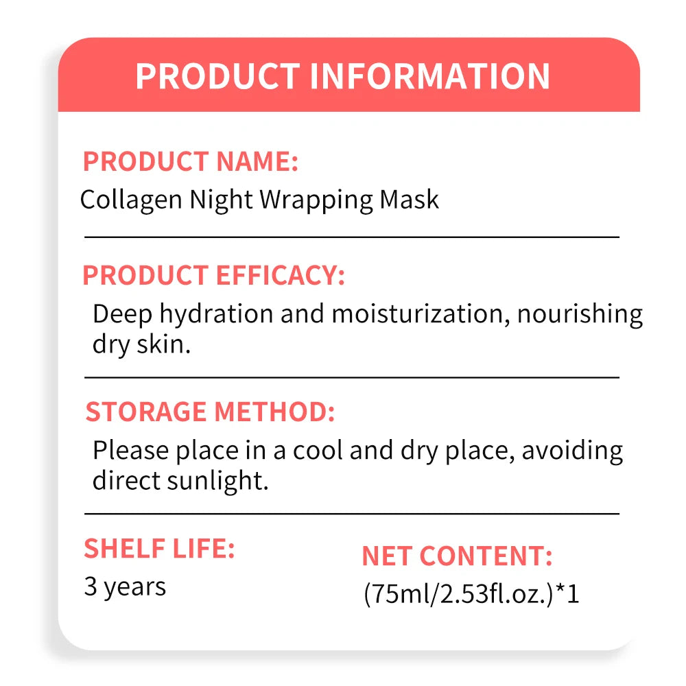 Collagen Overnight Wrap Mask with Jelly Brush