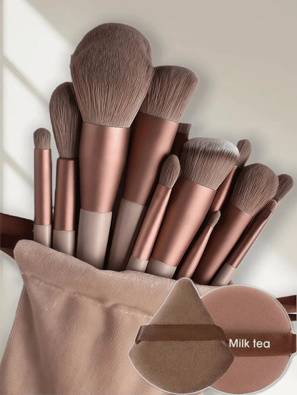Makeup brush set, 13 pieces