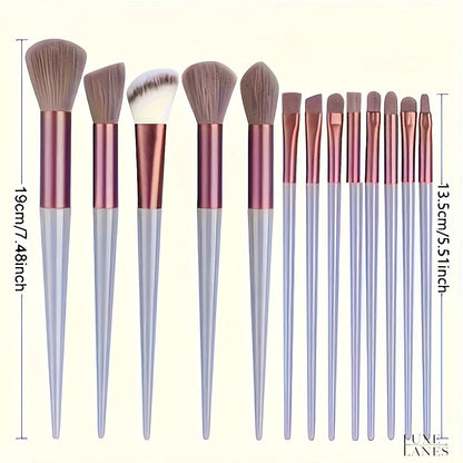 Makeup brush set, 13 pieces